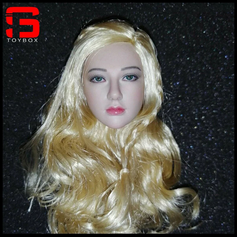 

TBLeague PL2019-149 1/6, серебряная светлая голова валькири из длинных волос, резьба для 12-дюймовой женской экшн-фигурки от солнца