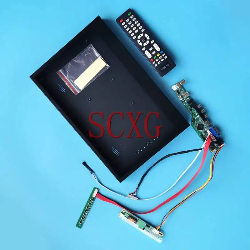 

TV Analog Driver Board+Metal Case Fit HT12X13 HT12X14 HT12X21 LVDS 20 Pin 12.1" Kit VGA HDMI-Compatible AV USB RF 1024*768 1CCFL