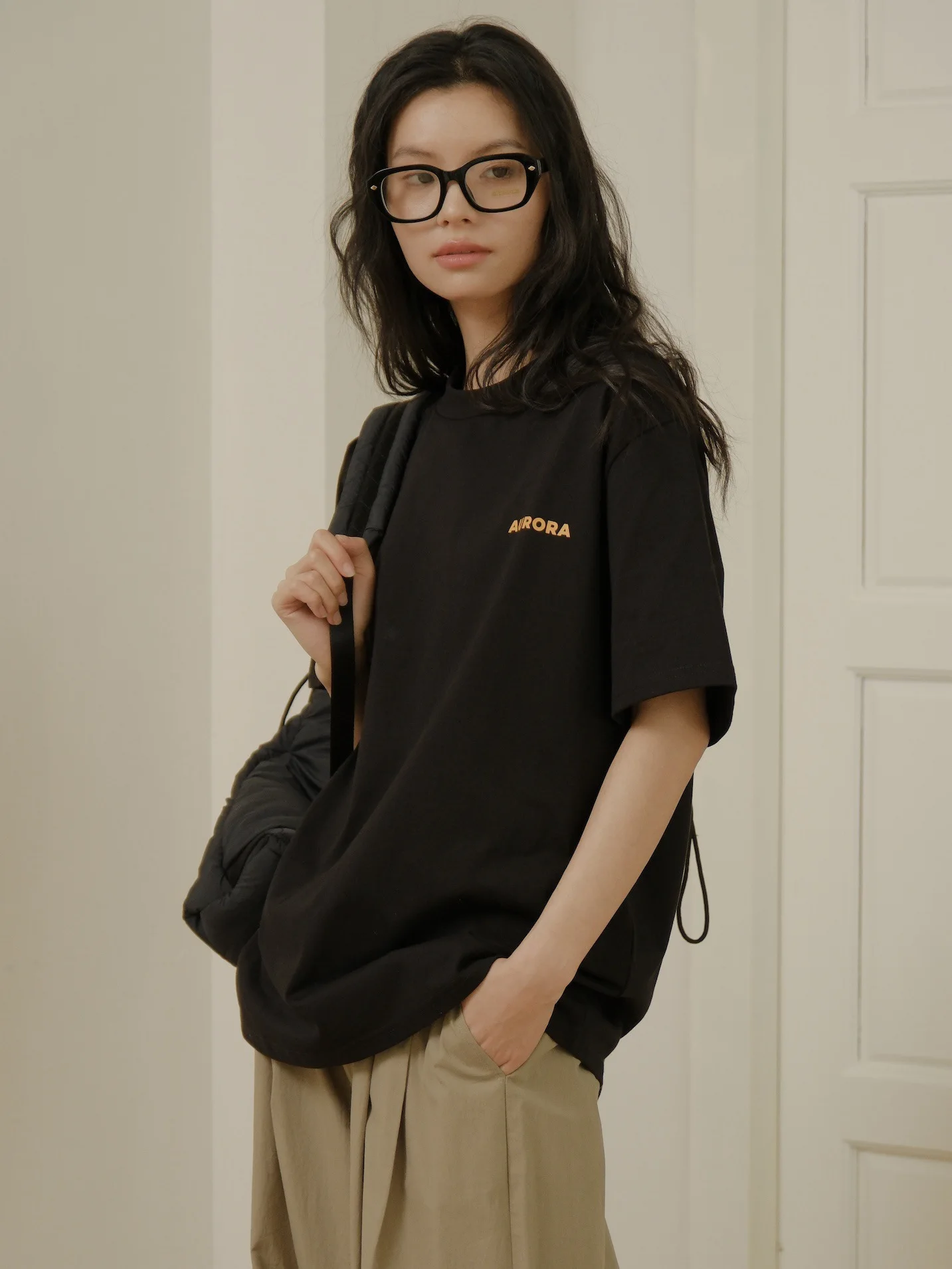 

Summer Women's Casual Solid Letter Printing Round Neck Short Sleeve Loose T-shirt