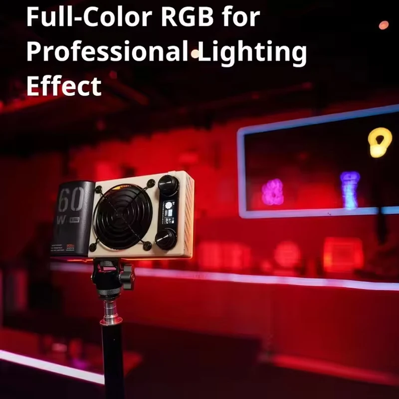 Фото Светодиодная панель ZHIYUN M60 Ultra 60W для видеосъемки, портативный ручной светильник для камеры, 430 г, LED-панель для DSLR камер.
