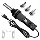 Цифровой тепловой пистолет с ЖК-дисплеем, 220 В, пистолет горячего воздуха, паяльная станция для распайки, регулируемая плата IC SMD BGA SAIKE LCD