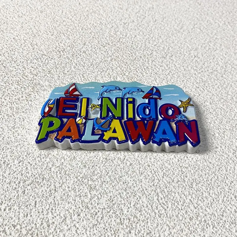 Фото 1 шт., Филиппинские Палеланские острова, туристические сувениры, 3D магнитные магниты на холодильник, украшения в океанском стиле №4