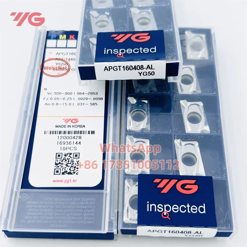 YG-1 APGT160408-AL YG50 карбидные вставки APGT