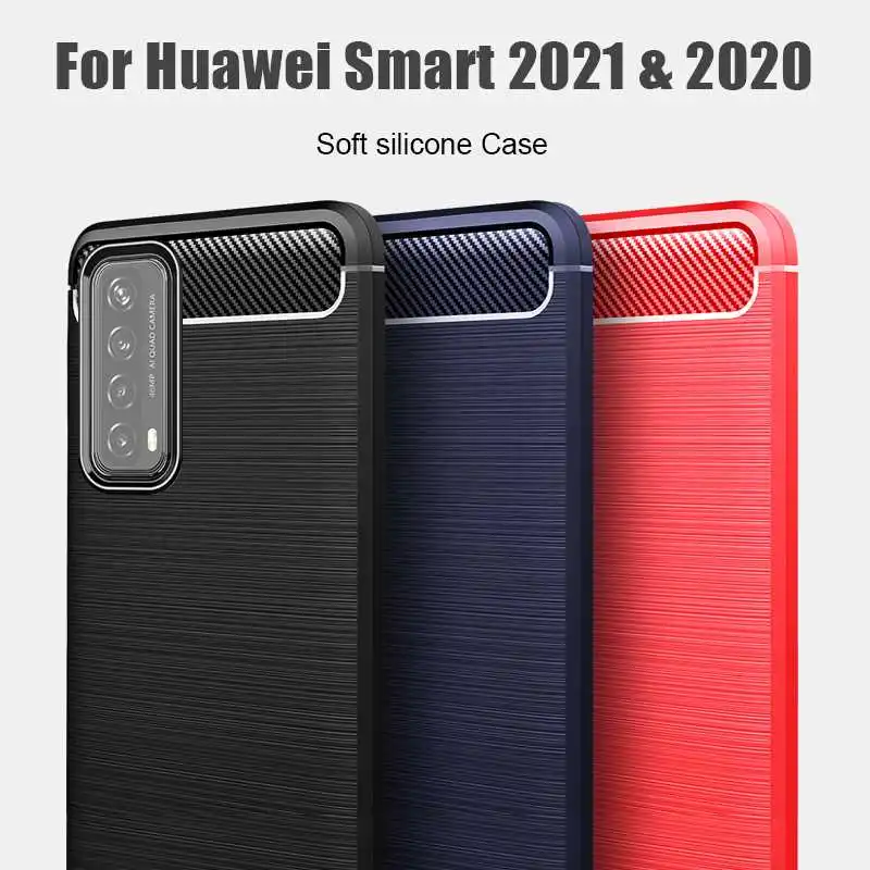 

YouYaeMi Shockproof Soft Case For Huawei P Smart 2021 Phone Case Cover