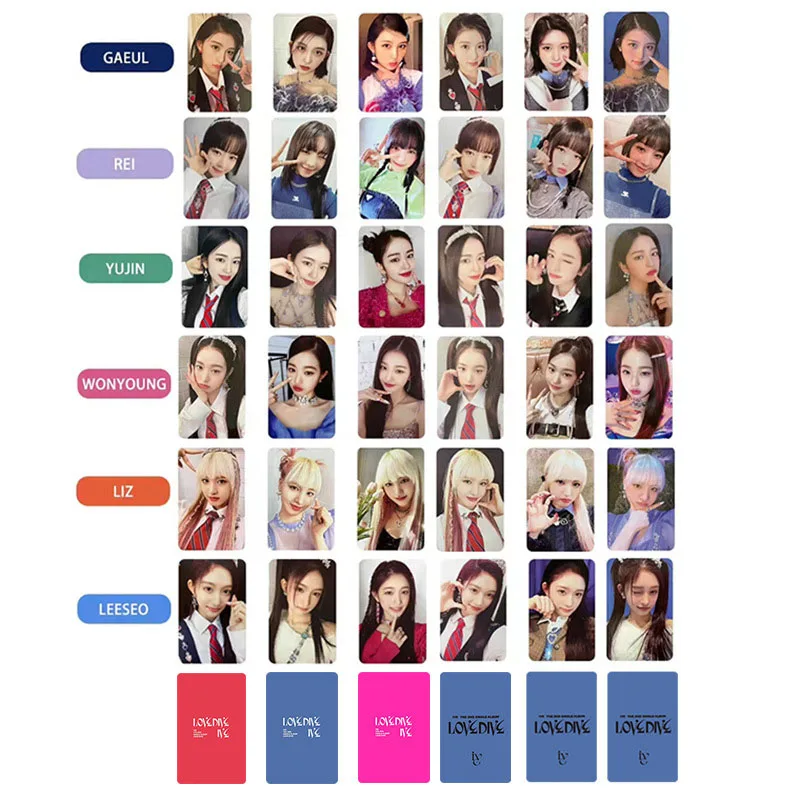 

20 комплектов/Лот Оптовая продажа KPOP IVE LOVE погружной альбом список фотооткрыток Wonyoung Yujin gaeuр случайные почтовые открытки Поклонники коллекционный подарок