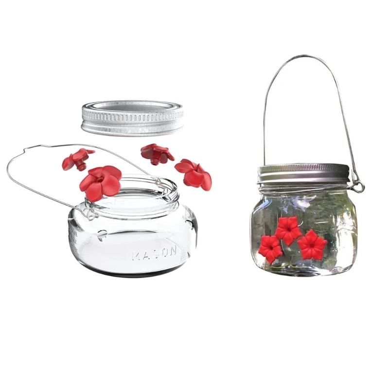 

Дикая для полива, кормушки для цветов, Masonjar, наружная доставка, фотокапля воды, колибри, птица, подвесная бутылка