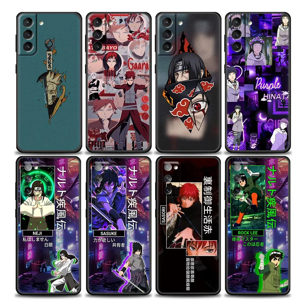 

Japanese Anime Naruto Itachi Hinata Sasuke Phone Case for Samsung Galaxy S7 S8 S9 S10e S21 S20 Fe Plus Ultra 5G Soft Silicone