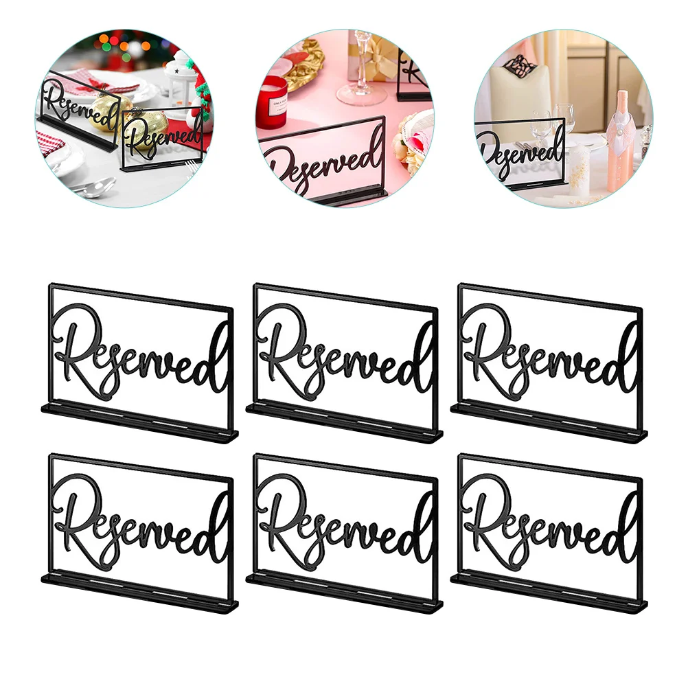 

Reserved Sign Table Signs Wedding Board Restaurant Seating Reservation Reception Tent Standing Guest Office Meeting Parking