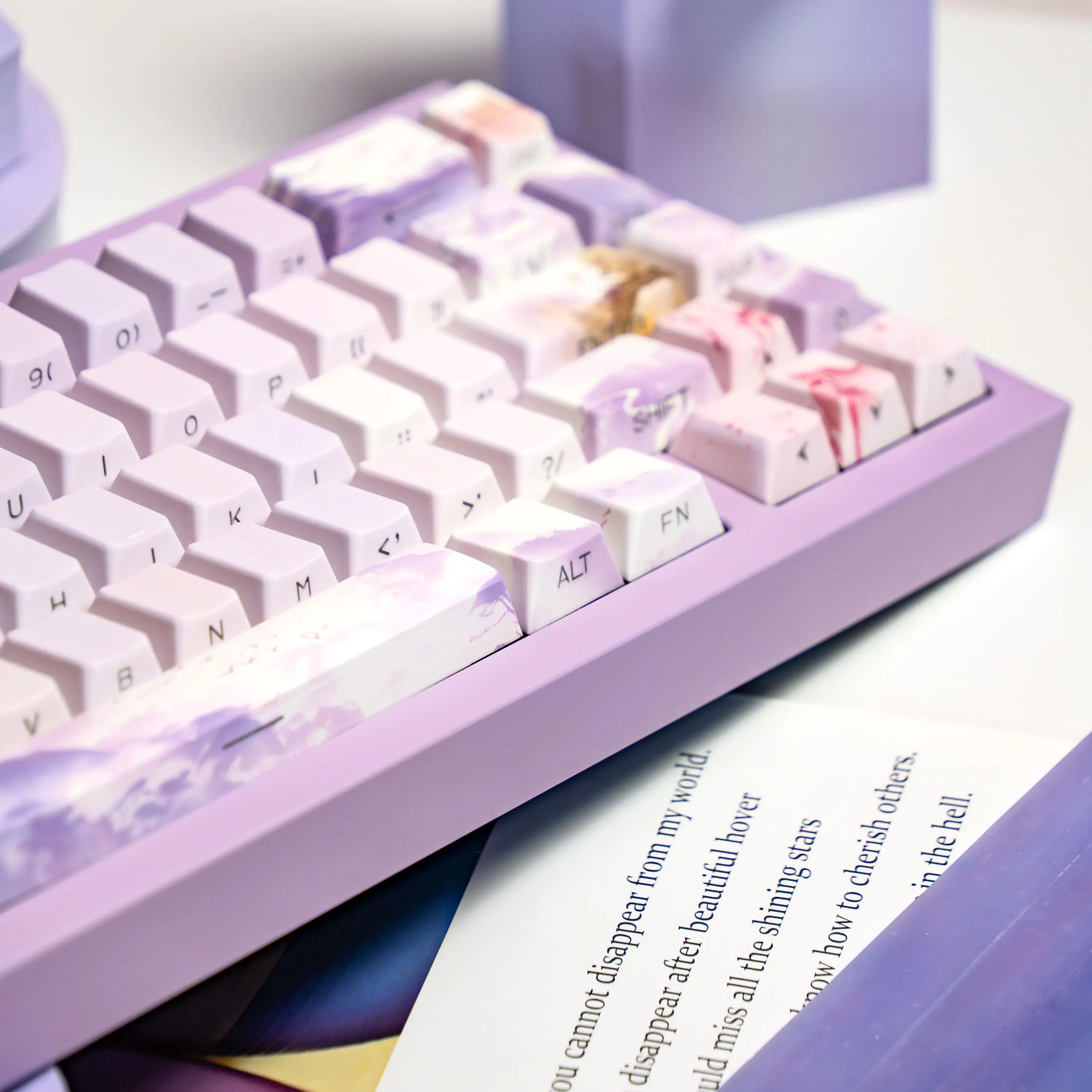 Zishan Sakura механическая клавиатура колпачок из ПБТ пятисторонняя горячая