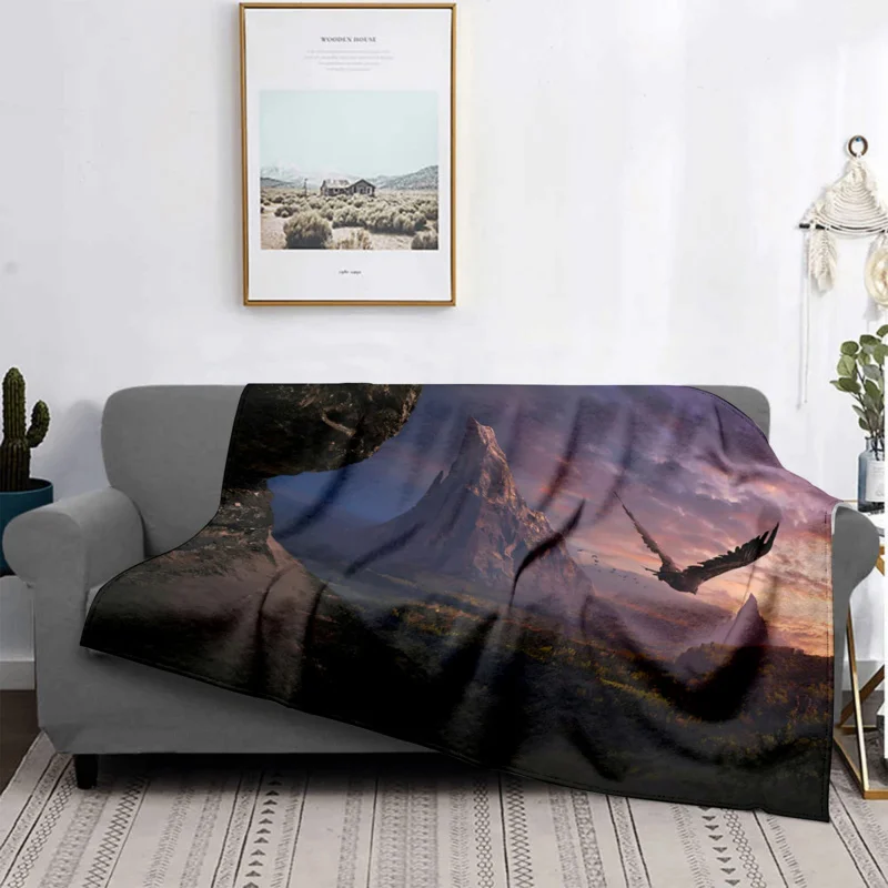 Домашнее украшение плюшевое одеяло для дивана красочное покрывало с животными