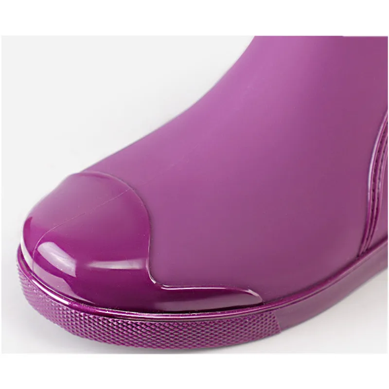 Women's Short Ankle Rain Boots 2022 New Lightweight Chelsea Boots Non-slip Waterproof Ankle Rainboots Females Footwear X0136