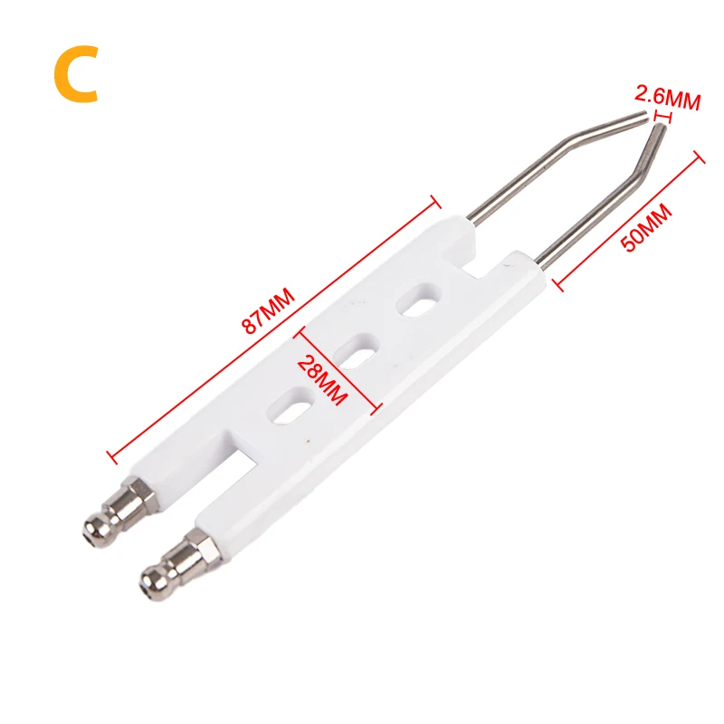 Электроды зажигания типа H для масляной горелки BT10, керамический электрод, керамическое зажигание, двойной штифт, высокая термостойкость