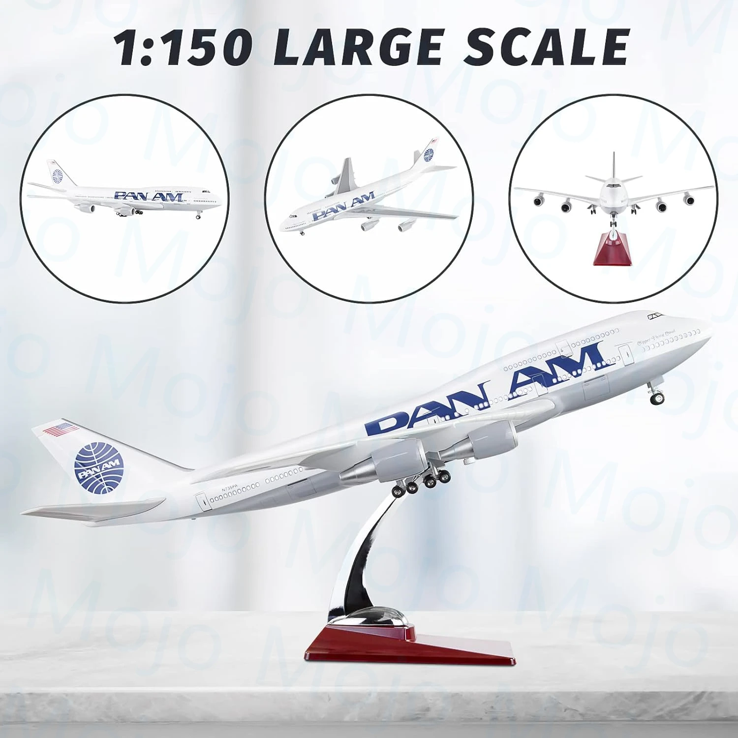 Масштаб 1:150 модель самолета 47 см 747 AM Боинг B747 модели самолетов под давлением со