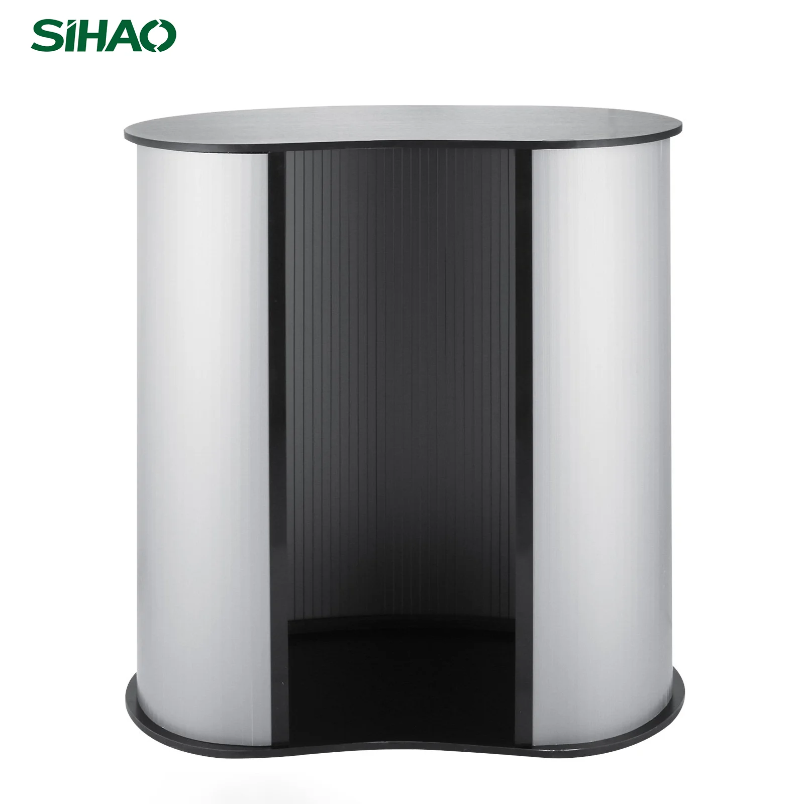 Sihao Show Display Podium Table Enamel Paint Tabletop With Built-in Self-adhesive Tape 2 Carrying Bag For Events Product Demos
