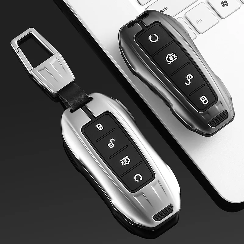 

Car Key Case Cover For BYD Tang EV600 Han EV Yuan PLUS ATTO 3 Song PLUS Pro MAX DMI MAX Qin Keychain Car Accessories Key Shell