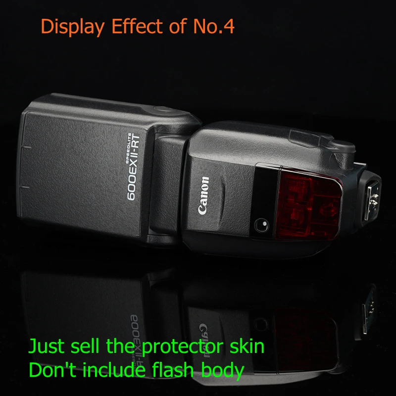 600EX фотовспышка SPEEDLITE стикер покрытие Защитная пленка для корпуса Canon 580exii II 2 M2 RT |