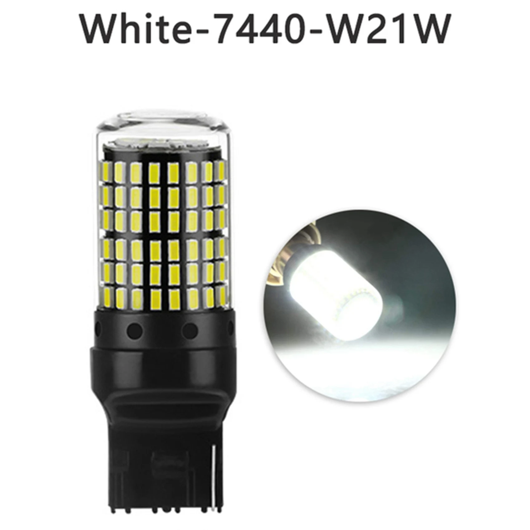 Автомобильные 3014 144Smd Canbus T20 7440 W21W фотолампы для указателей поворота стояночные