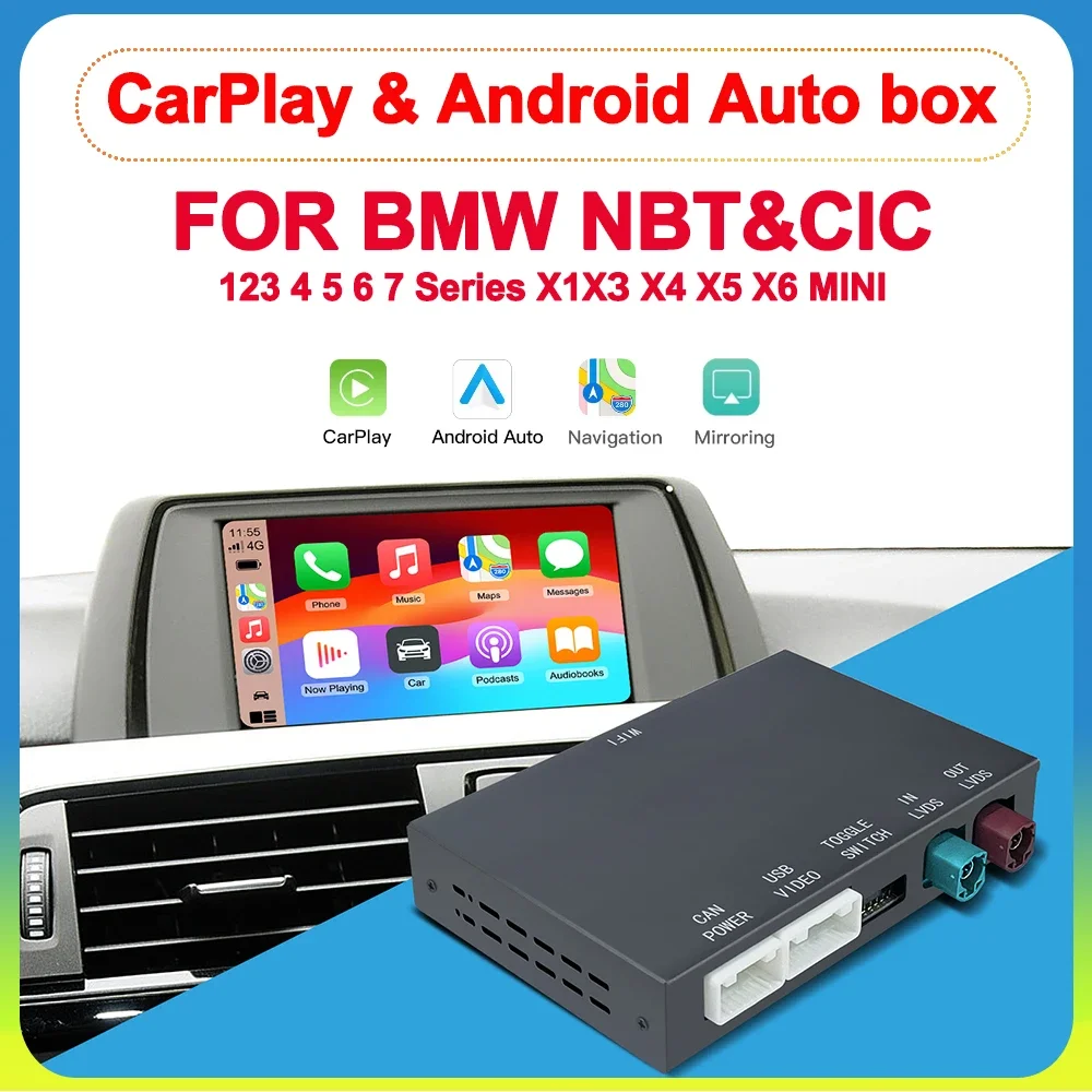 Фото Беспроводной декодер Carplay для BMW NBT ID4/CIC System 1, 2, 3, 4, 5, X1 X3 X4 X5 F20 F21 F23 F30 F31 F34 F35 F10 F11 F48 F25 F26 F15 №1