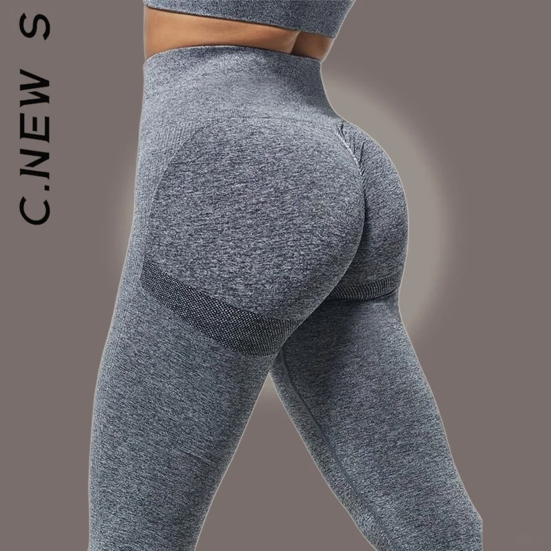 

Женские Леггинсы пуш-ап C.New S, бесшовные леггинсы с высокой талией для фитнеса