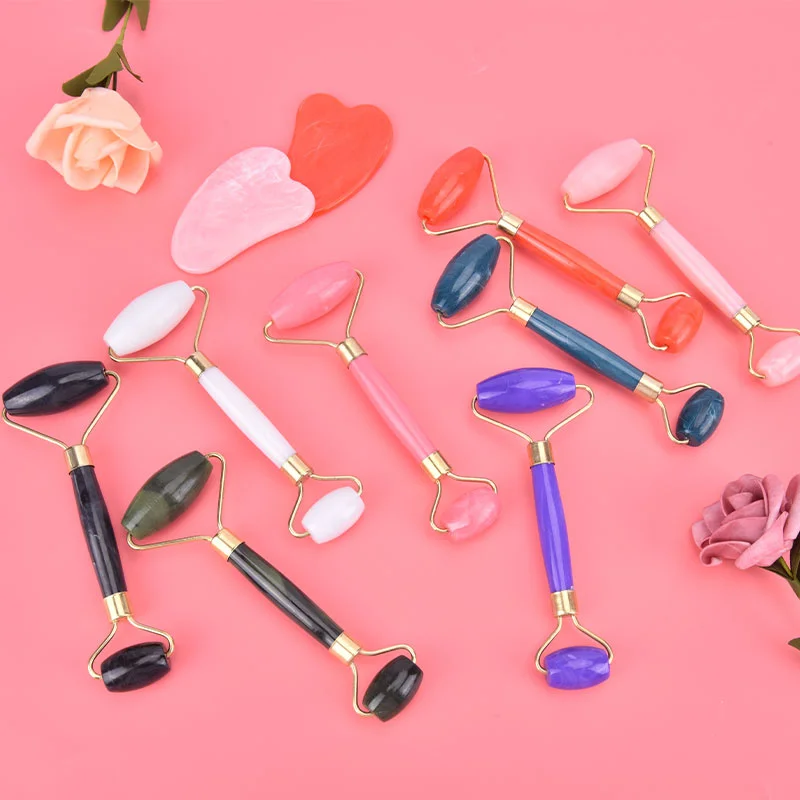 Скребок Jade Gua Sha скребок для лица искусственная кожа инструмент похудения 1