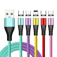 liquid silicone magnetic charging cable micro usb type c phone cable for iphone11 12 pro xs max samsung xiaomi usb wire cord