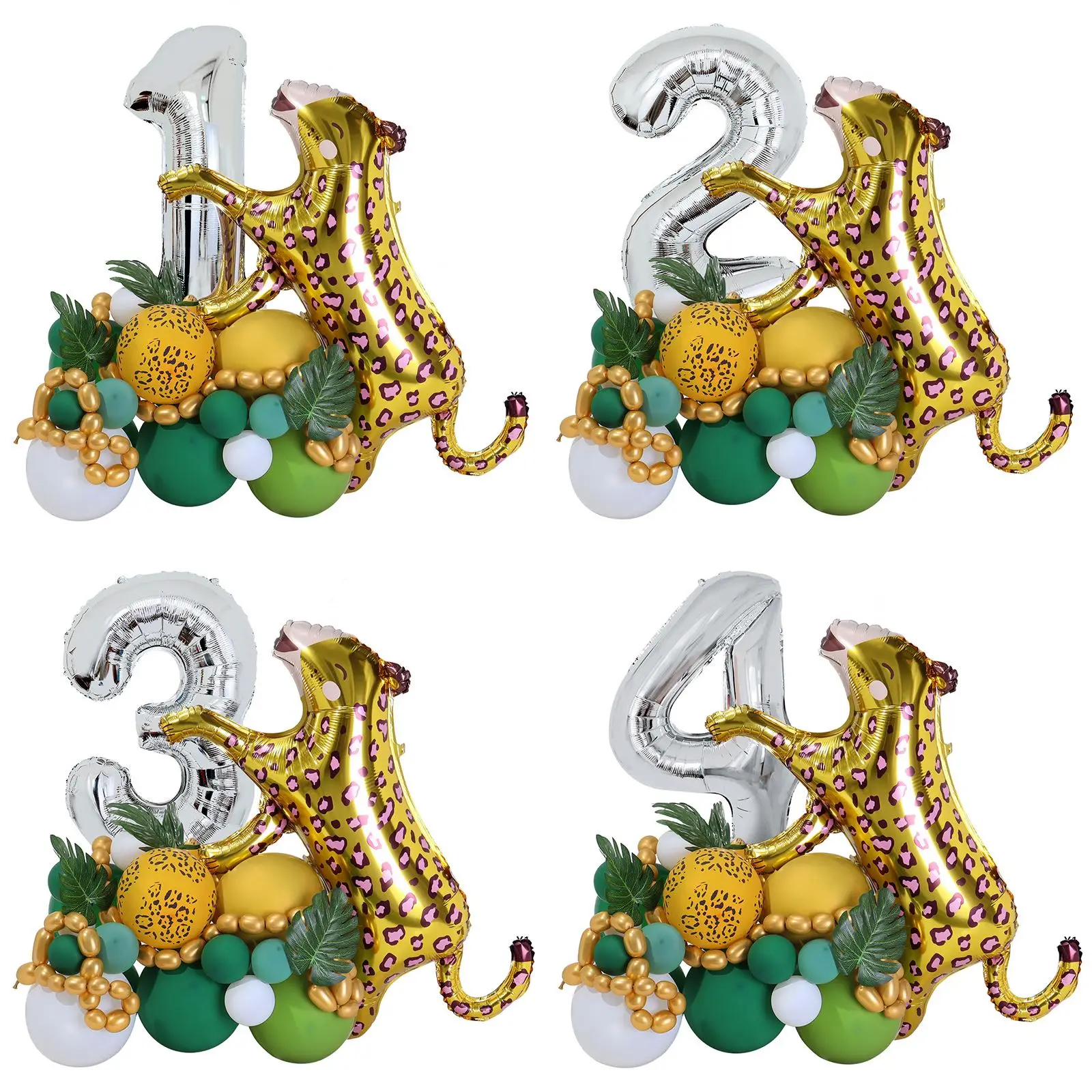 

29pcs Jungle Aluminum Foil Balloon Birthday Decoration Happy Birthday Party Decorations Balloons Baby Shower Wedding Accessories