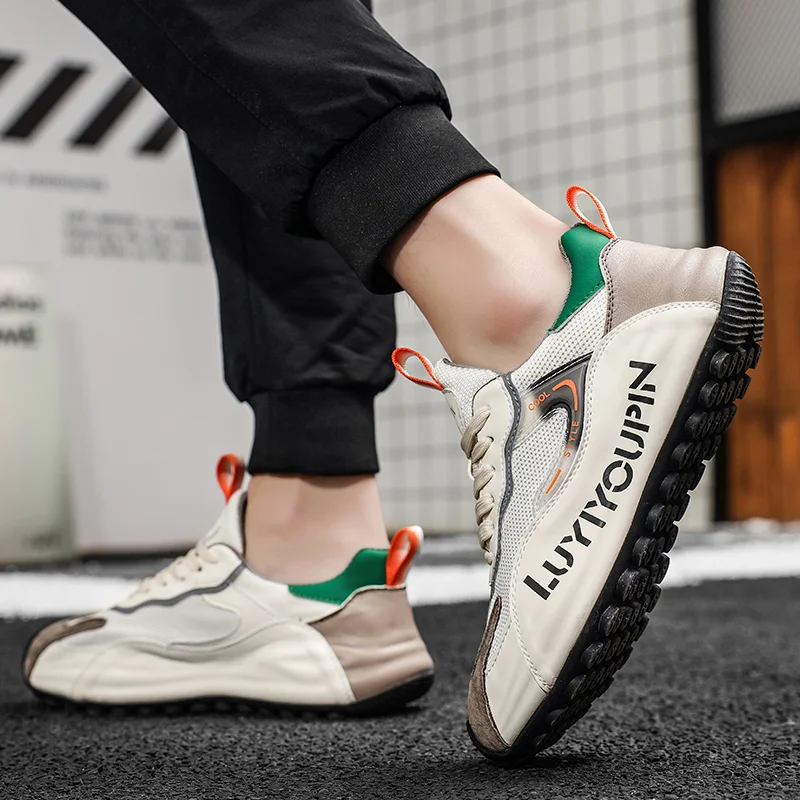 2023 New Men's Professional Golf Shoe Spring/Summer Mesh Breathable Golf Training Shoe Nail Free Non Slip Men's Golf Shoe