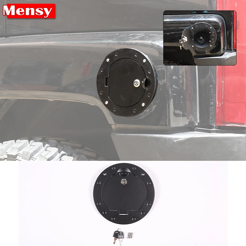 

Car Fuel Tank Panel Decorative Cover For Hummer H3 2005-2009 Aluminum Alloy Exterior Modification Accessories