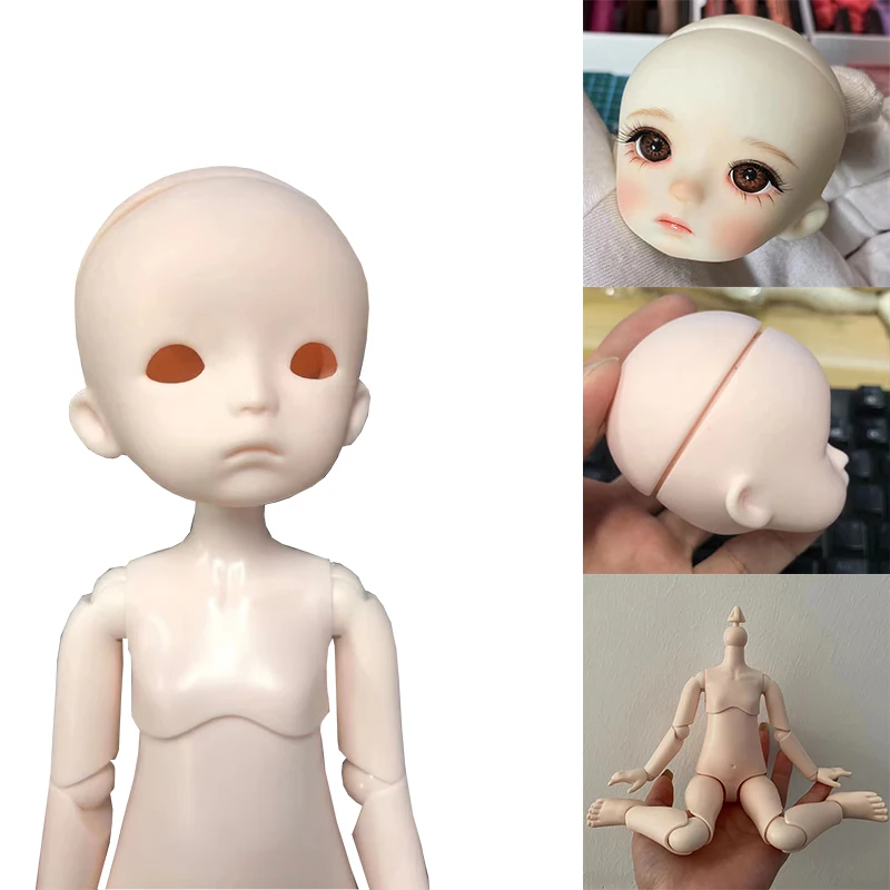 

White / Nude Skin 1/6 Bjd Doll Mechanical Joint Body Naked Doll 30cm Practice Makeup Doll Kids Girls Doll Toy Gift