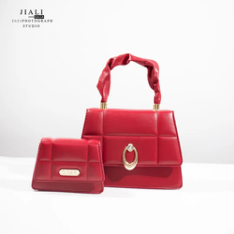 

FC0035 Luxury High Quality Leather Designer Ladies Geometric Handbag 2 in 1 Custom Colorful Purses Handbags Luxury Shoulder bag