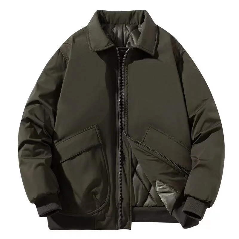 Men's Loose Jacket Winter - 20 Degrees Celsius Cold-proof Cotton Clothing New Style Fashion Lapel Coat Large Size Menswear