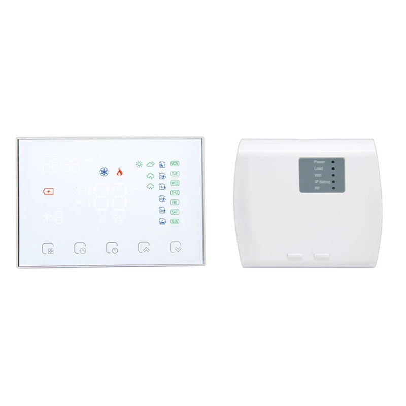 

1 PCS Wifi RF Thermostat Tuya Smart Temperature Controller RF Receiver Gas Boiler Heating White For Alexa Google