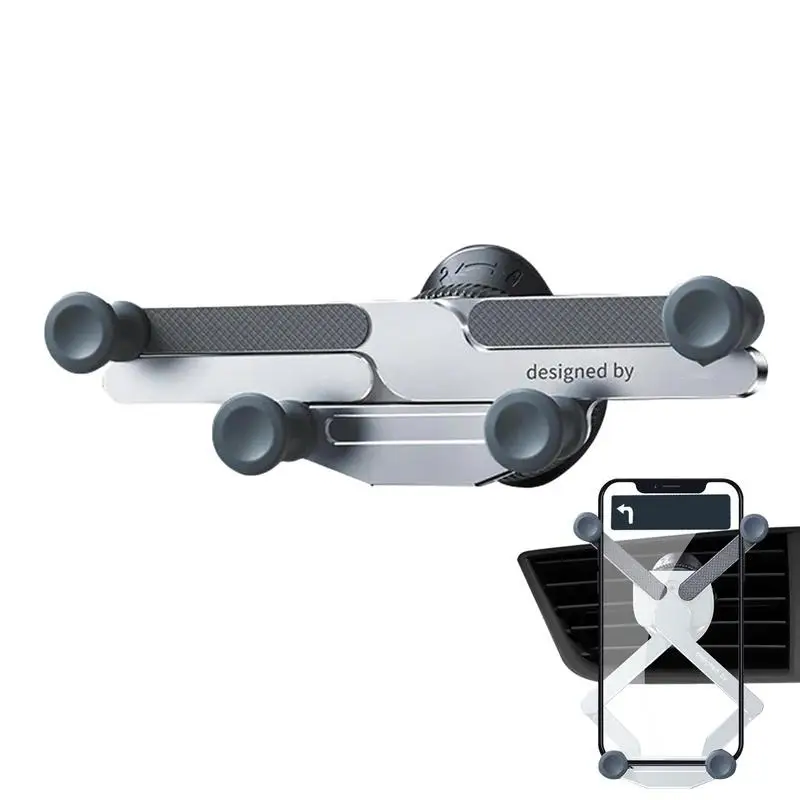 

Car Phone Holder Invisible Air Vent Gravity Bracket Adjustable 360 Degree Rotation Dashboard Mobile Phone Mount Holder For Car