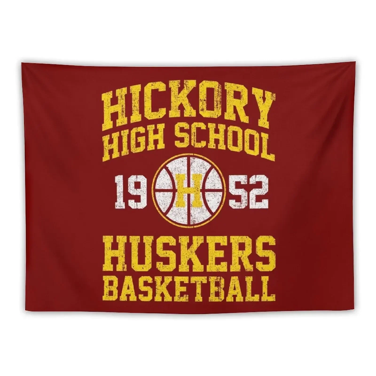 Hickory High School Huskers Баскетбольный гобелен Украшения для вашей спальни Гриб