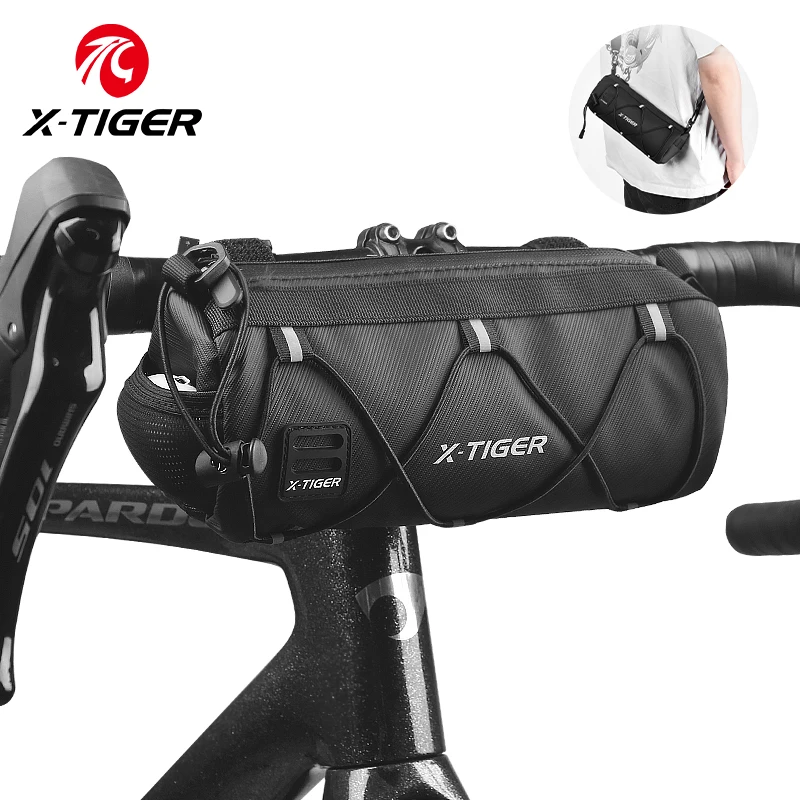 

X-TIGER Bike Bag Portable Handlebar Multi-purpose Large Capacity Backpack MTB Road Cycling Frame Tube Bag Cycling Accessories