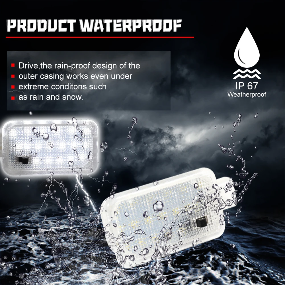 1 шт. мощный белый/ледяной синий/красный светодиодный светильник для багажника