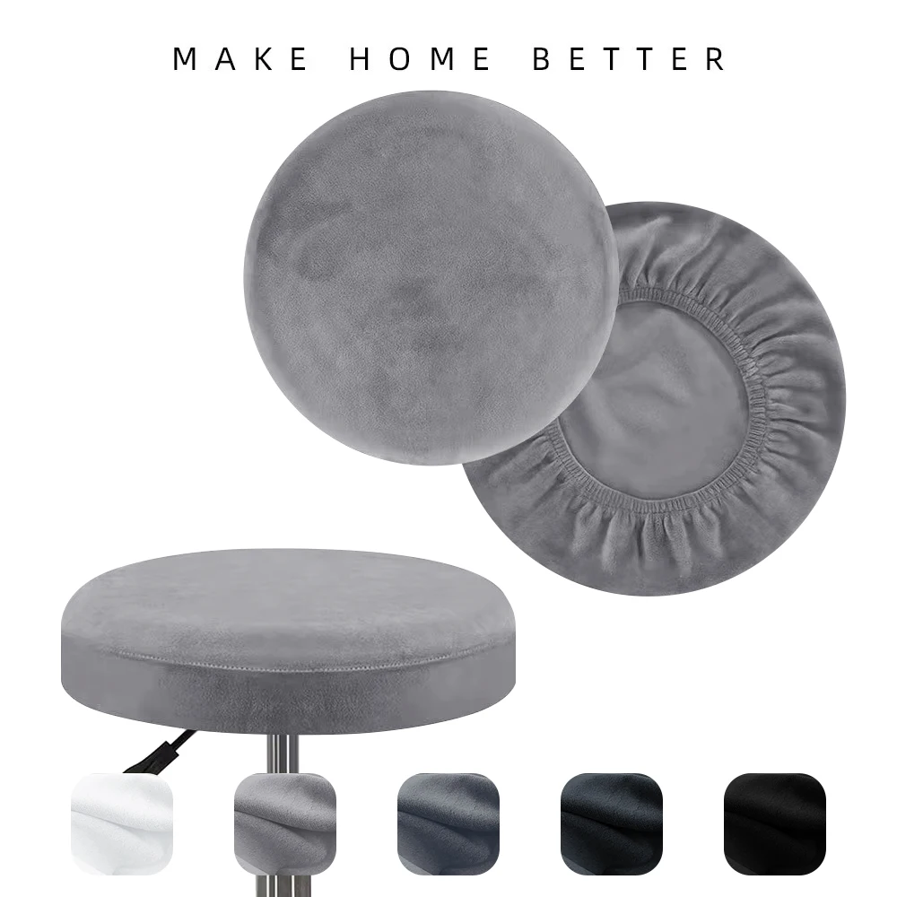 

Чехол из вельвета «Серебряная лиса» премиум-класса для круглого пуфона, эластичный универсальный чехол для сиденья круглого пуфона, эластичные чехлы для сидений барных стульев 2026