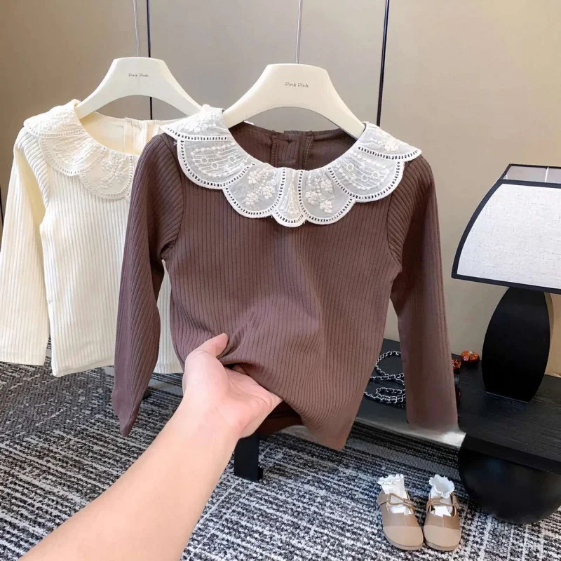 LYY-Девчатая кружевная нижняя рубашка в тонкую полоску2024Весенне-осенняя новая