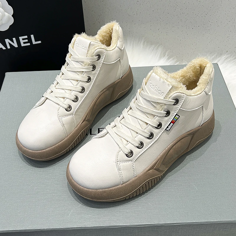 

Женские кроссовки из вулканизированной кожи, на плоской подошве