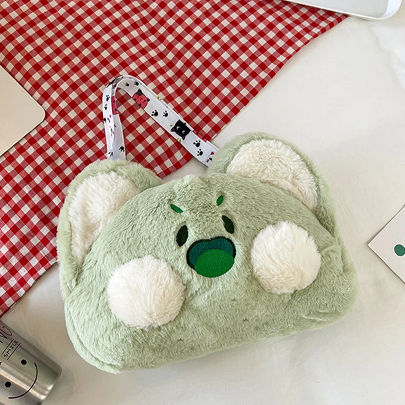 

Dudu Cat Kawaii Shoulder Bag Women's Cute Cat Plush Cartoon Doll Crossbody Bag Autumn and Winter Large Capacity Christmas Gift