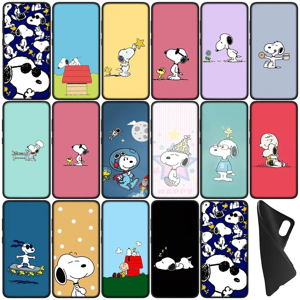 Чехол для телефона с рисунком S-Snoopys аниме собака гибкий Корпус Xiaomi Poco C65 X3 NFC GT X4 M4 M6