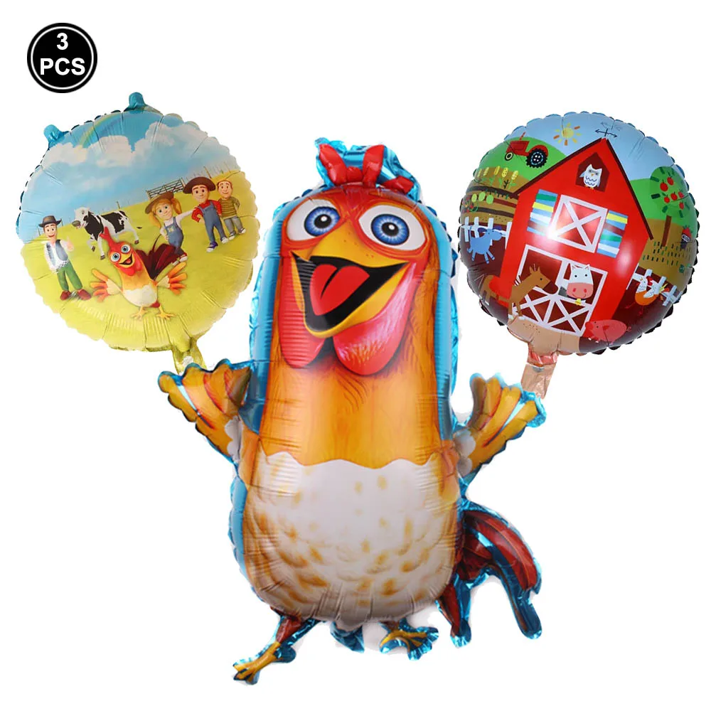 

Cute Farm Animal Chick Balloon Chicken Foil Ballons Animal Mylar Balloons for Kids Farm Themed Party Birthday Decoration Favors