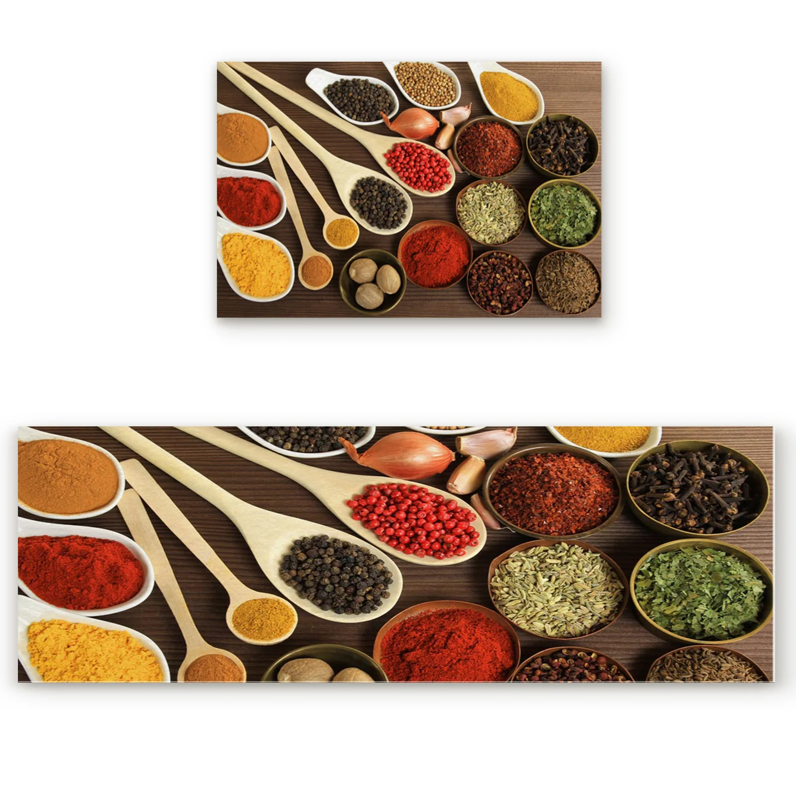 Spices Vanilla Raw Materials Kitchen Mat Long Bedroom Entrance Doormat Home Living Room Carpet Bathroom Non-Slip Rug |
