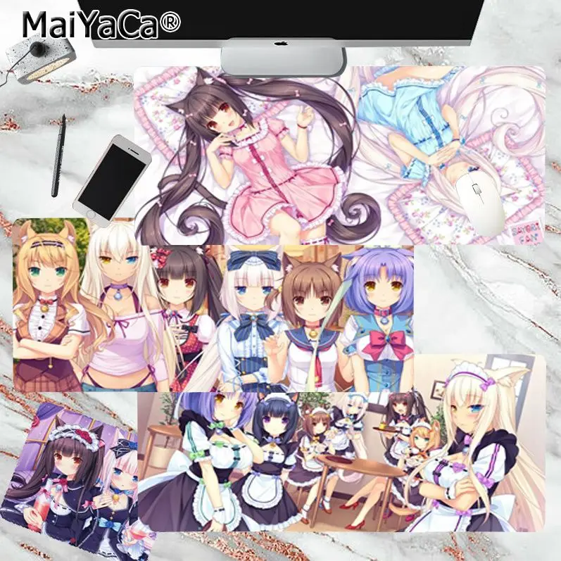 

Nekopara Cute Customized Laptop Gaming Mouse Pad Size For Game Keyboard Pad