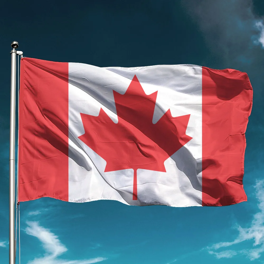 

Canada Flag National Hold Banner Flying Polyester Outdoors Decor Garden Decoration Wall Backdrop State Cheer Support Glad
