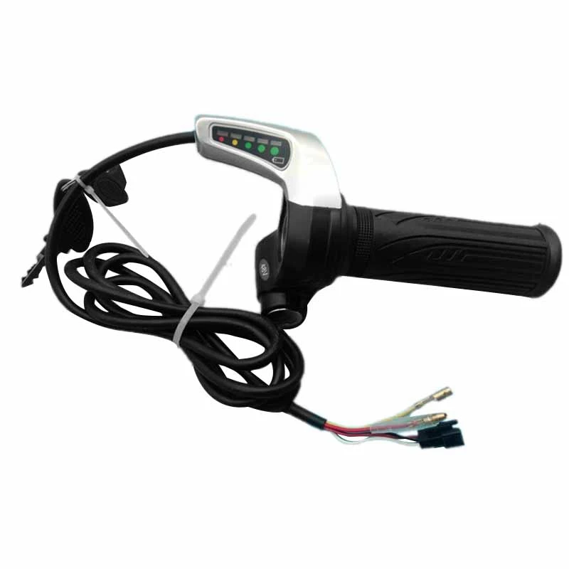 

Ebike Throttle 48V Electric Bicycle Throttle Handle Accelerator, Throttle Grip Electric Scooters with Lock