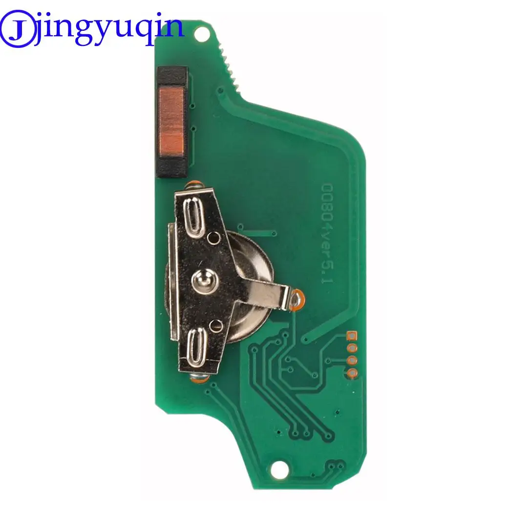 Jingyuqin 433 МГц FSK ключ для Peugeot 207 307 407 208 308 408 607 CITROEN C1 C2 C3 C4 C5 Berlingo Picasso CE0523 Ce0536