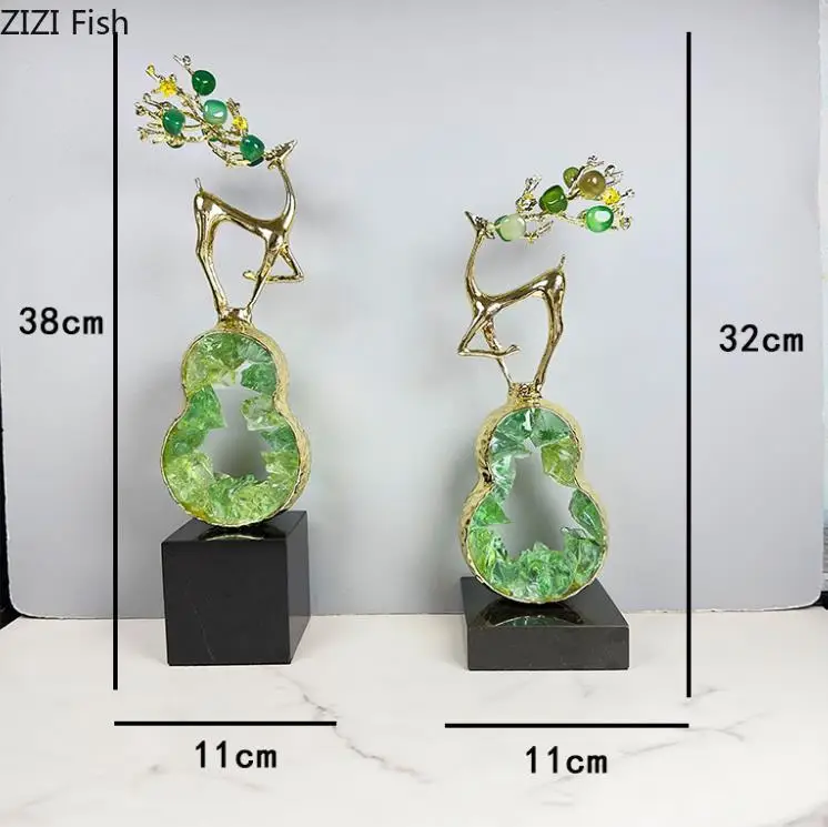 Металлическая хрустальная скульптура тыквы художественные украшения мраморная