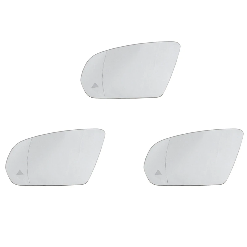 

3X Left Side Wing Rearview Mirror Glass Blind Spot Heated For Mercedes-Benz C,E,S,GLC Class W205 W222 W213 2013-2021