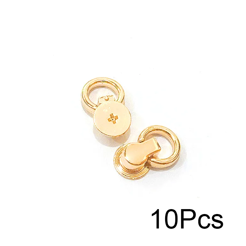 10pcs High Quality Swivel Head Clasp Bag Strap Solid Brass Nail Buckle Nipple Rivet Metal With Ring Leather DIY Accessories